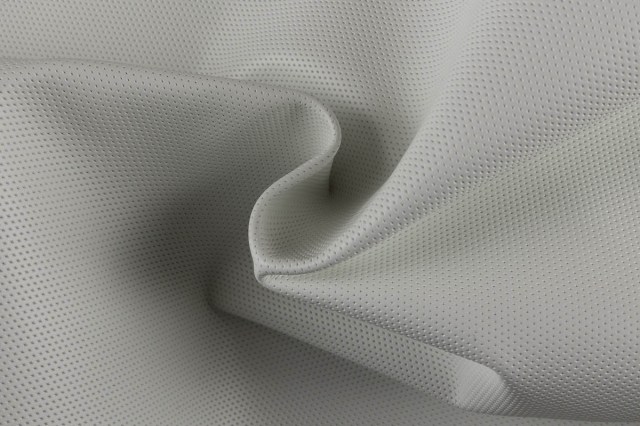 Vitello stampa motivo rombo embossed bianco